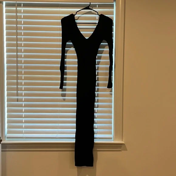 knee length dresses for ladies Lace Long Sleeve Maternity Maxi Dress